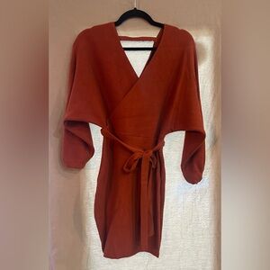 CHERFLY Fitted Sweater Dress w Belt. Gently Loved, Size M